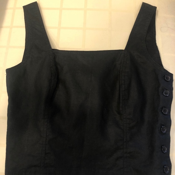 Virani White Label Black 100% Linen Crop Top - Purchase as set - Picture 4 of 8